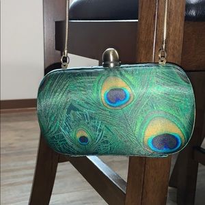 Lucky brand peacock small  purse